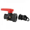 Vanne 30 L/min avec raccord pour bacs grands volumes 100 L à 220 L