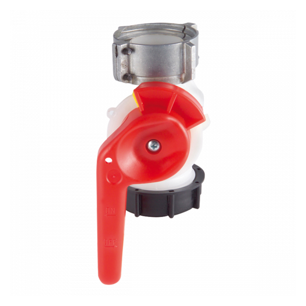 Vanne 1/4 tour pour bacs double-paroi 310 L/500 L