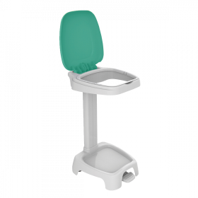 Support sac 120 L + couvercle vert