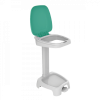 Support sac 120 L + couvercle vert