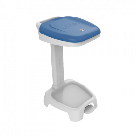 Support sac 120 L + couvercle Gilactiv® bleu