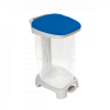 Support sac 120 L + couvercle bleu