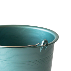 Seau rond souple avec anse acier - 11 L - vert