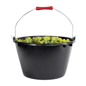 Seau rond éco-durable 15L - Poignée ergonomique - noir