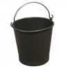 Seau rond 10 L anse inox - gris