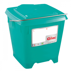 Seau carré 12 L + couvercle étanche - vert