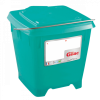 Seau carré 12 L + couvercle étanche - vert