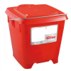 Seau carré 12 L + couvercle étanche - rouge