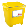 Seau carré 12 L + couvercle étanche - jaune