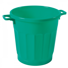 Poubelle ronde tri sélectif 50 L - vert