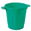 Poubelle ronde tri sélectif 50 L - vert