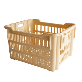 Manne à viennoiseries empilable et emboîtable 610 x 500 x 360 mm - 75 L - beige