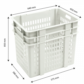 Manne à pain compacte 120 L - blanc