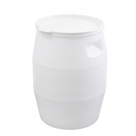Fût 50 L + couvercle languette - blanc