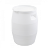 Fût 50 L + couvercle languette - blanc