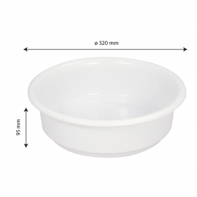 Cuvette ronde 4,5 L - blanc