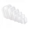 Cuvette carrée 7 L - blanc