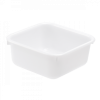 Cuvette carrée 4,5 L - blanc