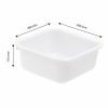 Cuvette carrée 4,5 L - blanc