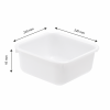 Cuvette carrée 3 L - blanc