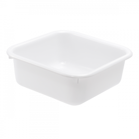 Cuvette carrée 12 L - blanc