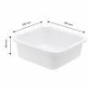 Cuvette carrée 12 L - blanc