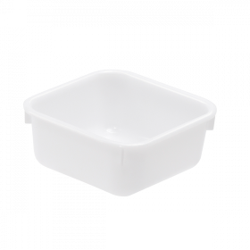 Cuvette carrée 1 L - blanc