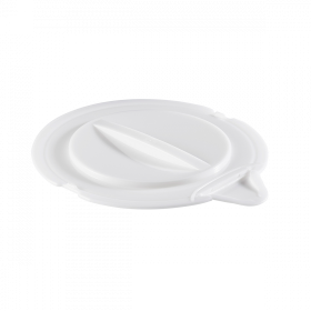 Couvercle pour seau rond avec bec verseur 12 L - blanc