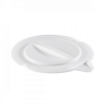 Couvercle pour seau rond avec bec verseur 12 L - blanc