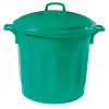 Couvercle pour poubelle ronde tri sélectif 75 L - vert