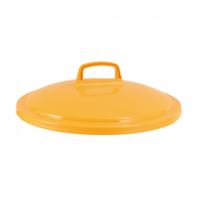Couvercle pour poubelle ronde tri sélectif 75 L - jaune