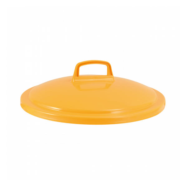 Couvercle pour poubelle ronde tri sélectif 75 L - jaune