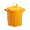 Couvercle pour poubelle ronde tri sélectif 75 L - jaune