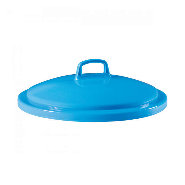 Couvercle pour poubelle ronde tri sélectif 75 L - bleu