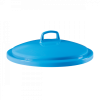 Couvercle pour poubelle ronde tri sélectif 75 L - bleu