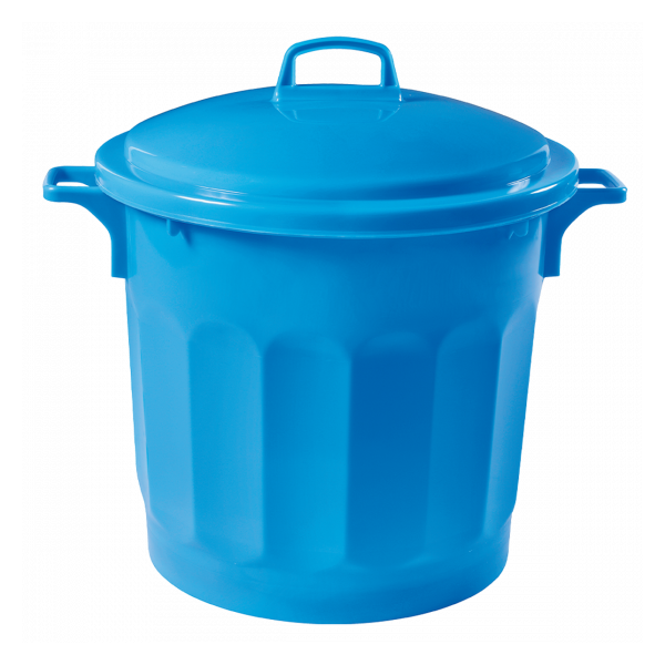 Couvercle pour poubelle ronde tri sélectif 75 L - bleu
