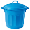 Couvercle pour poubelle ronde tri sélectif 75 L - bleu