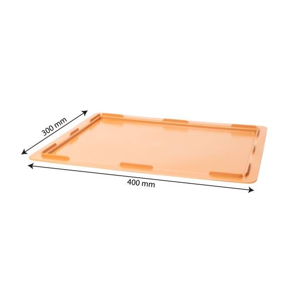 Couvercle pour demi bac à pâtons 400 x 300 x 30 mm - terracota