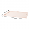 Couvercle pour demi bac à pâtons 400 x 300 x 30 mm - rose poudré