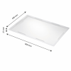 Couvercle pour caisse pleine 600 x 400 x 25 mm - blanc
