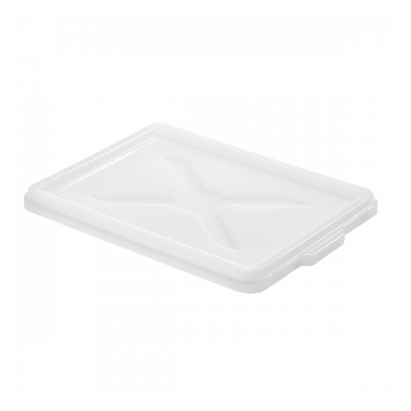 Couvercle pour caisse pleine 400 x 300 x 30 mm - blanc