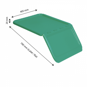 Couvercle pour bac à ingrédients 40 L et 80 L - vert