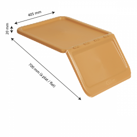Couvercle pour bac à ingrédients 40 L et 80 L - beige