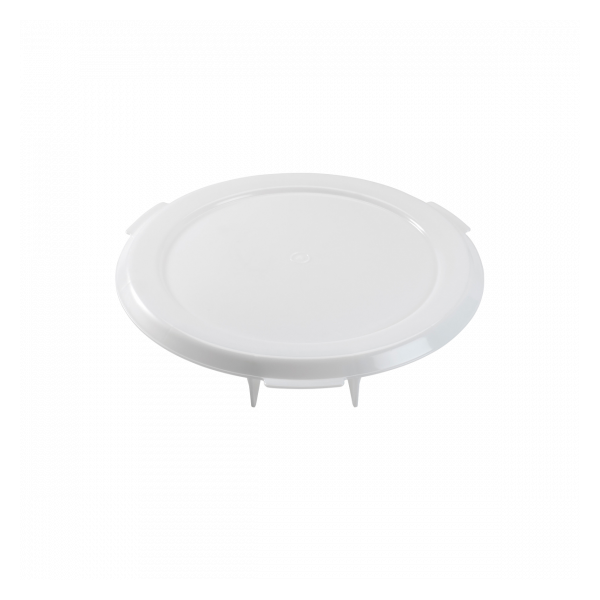 Couvercle plat pour conteneur alimentaire HACCP 75 L et baquet 50 L - blanc