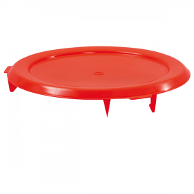 Couvercle plat pour conteneur alimentaire HACCP 75 L - rouge