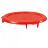 Couvercle plat pour conteneur alimentaire HACCP 75 L - rouge