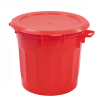 Couvercle plat pour conteneur alimentaire HACCP 75 L - rouge