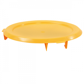Couvercle plat pour conteneur alimentaire HACCP 75 L - jaune