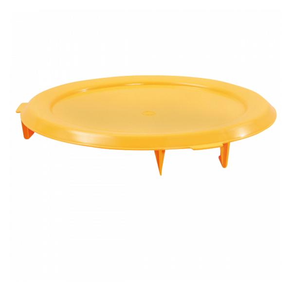Couvercle plat pour conteneur alimentaire HACCP 75 L - jaune