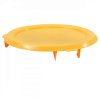 Couvercle plat pour conteneur alimentaire HACCP 75 L - jaune